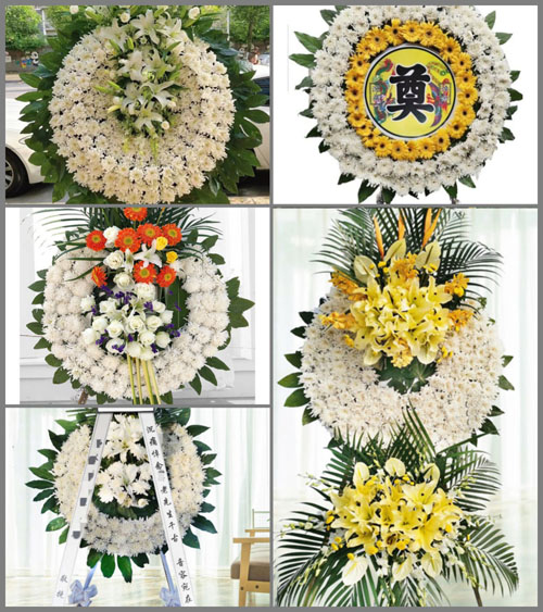 广东梅州市蕉岭县三圳镇东岭村花圈速递